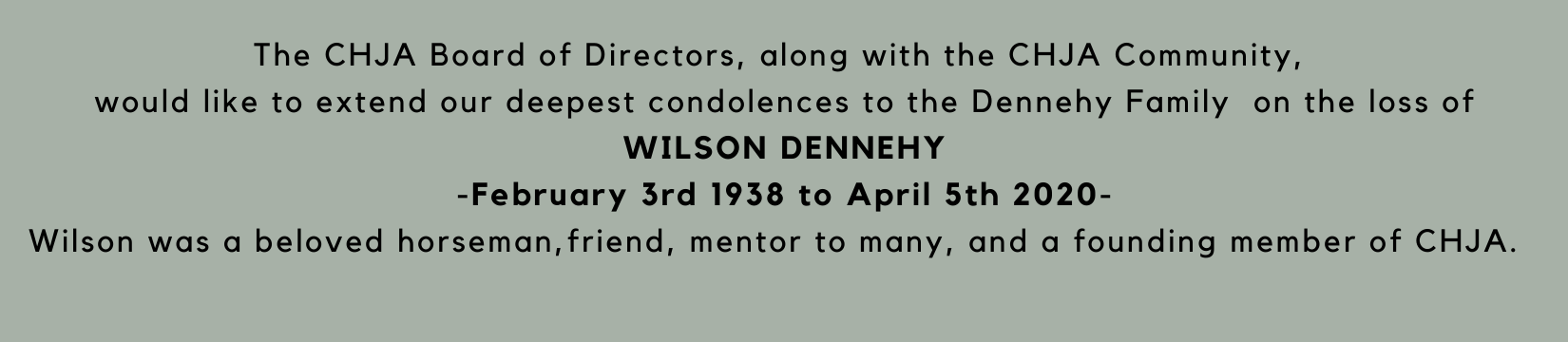 Wilson Dennehy Tribute