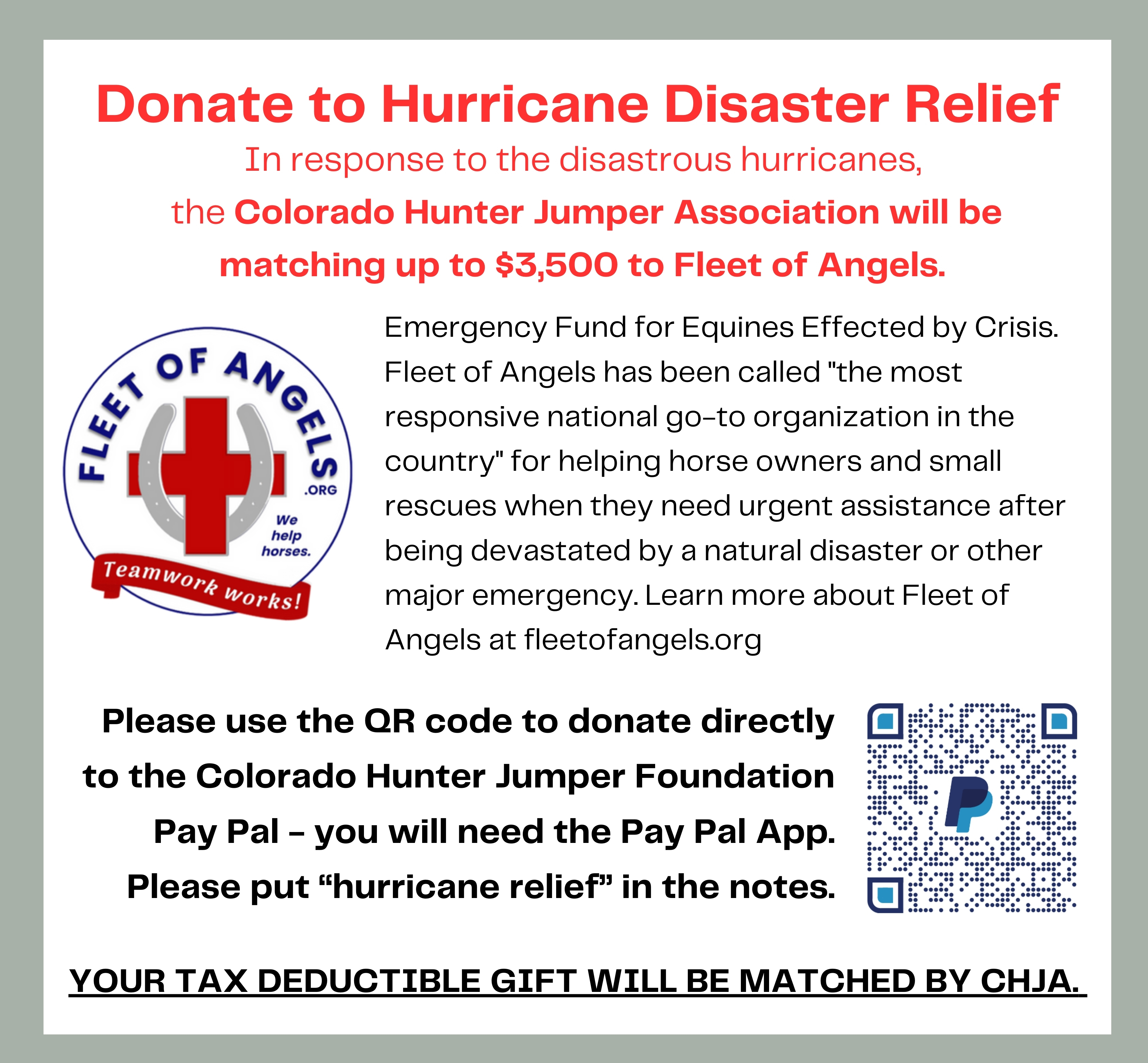 Donate to Hurricane Disaster Relief