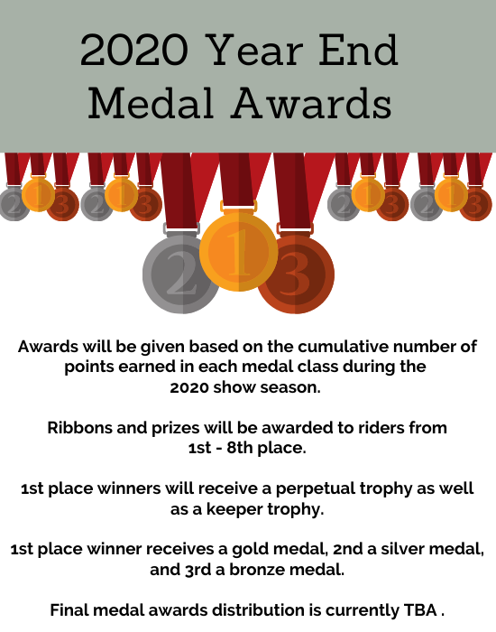 2020 Year End Medal Awards