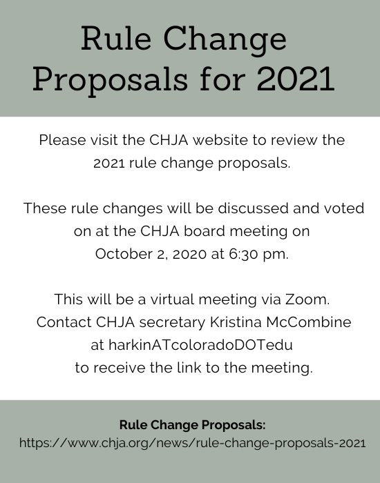 2021 Rule Change Proposals